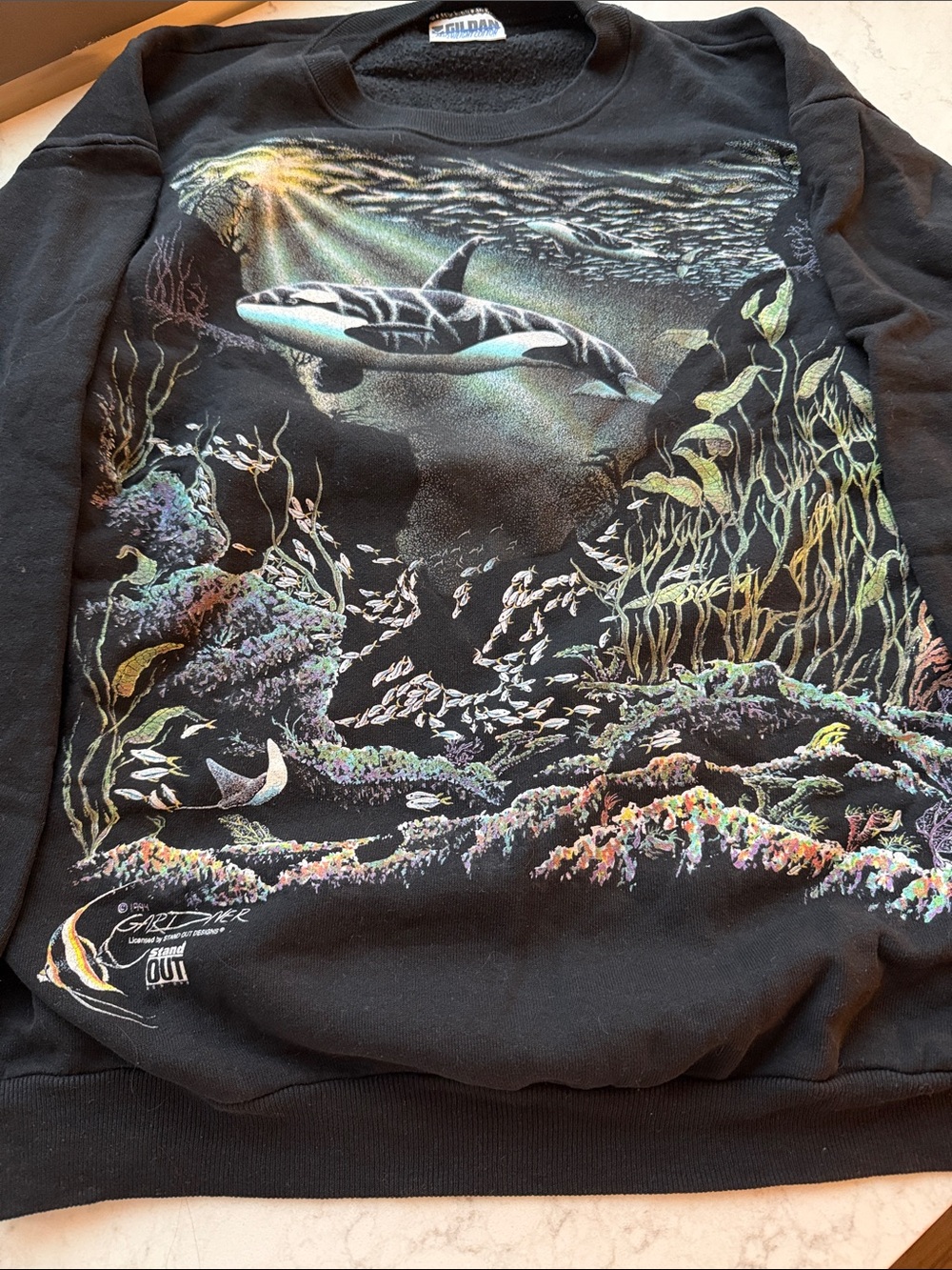 Vintage 1990s Stand Out Design Sweatshirt